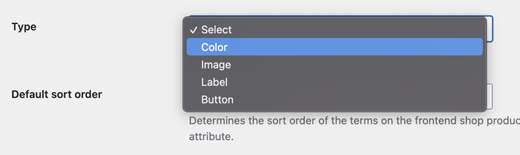 How to configure color swatches - wcboost variation setup global attribute type