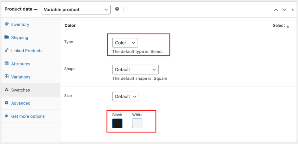 How to configure color swatches - custom product attributes to swatches