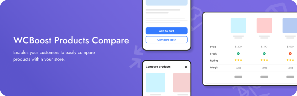 WCBoost - Products Compare plugin for WooCommerce