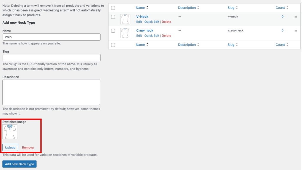 How to configure image swatches - wcboost variation swatches configure image swatches