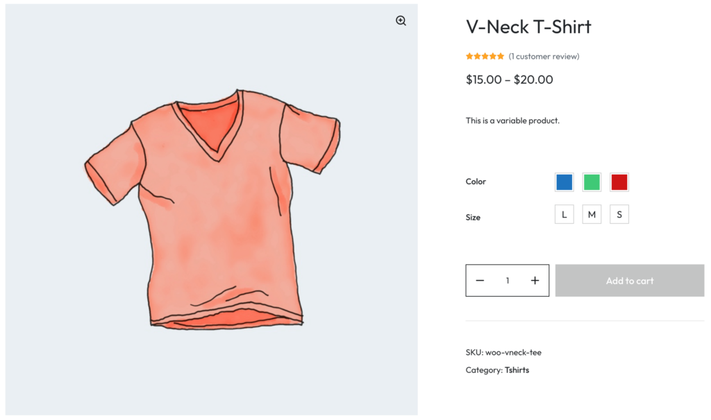 variation swatches replaces default dropdown options of WooCommerce