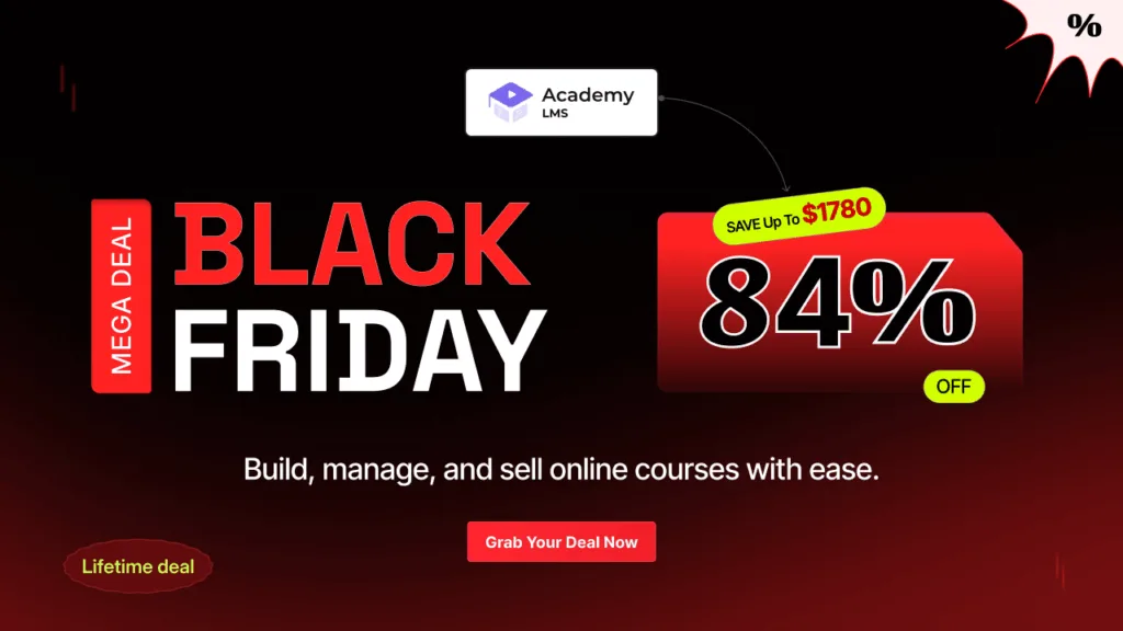 Best WordPress Black Friday Cyber Monday Deals 2025 - AcademyLMS BF2025