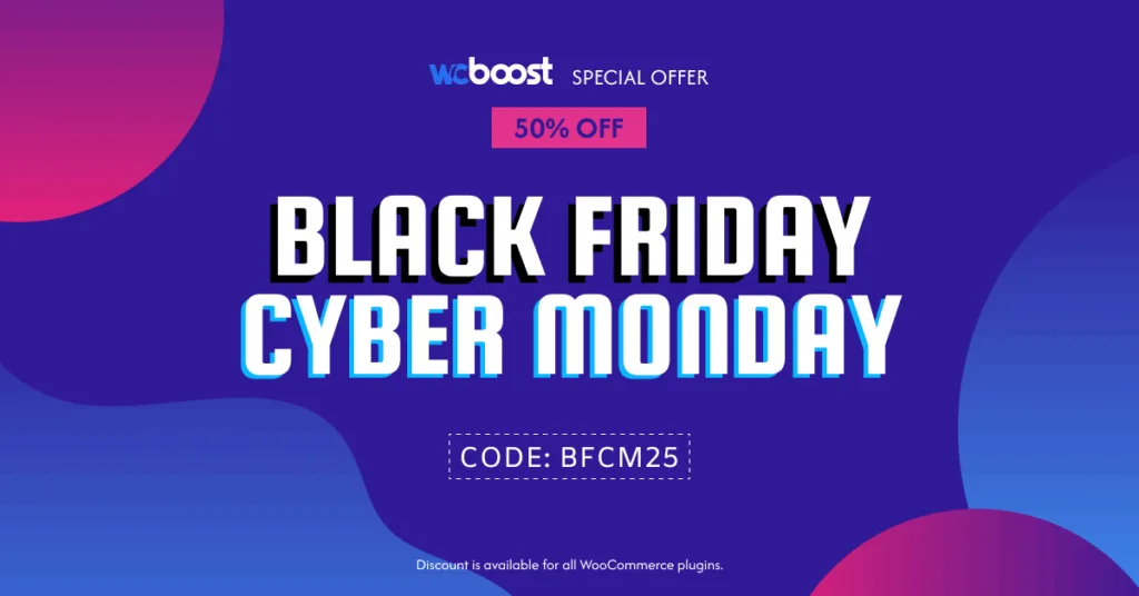 WCBoost Black Friday Cyber Monday deals 2025