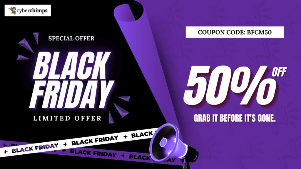 Best WordPress Black Friday Cyber Monday Deals 2025 - Cyberchimps bf2025