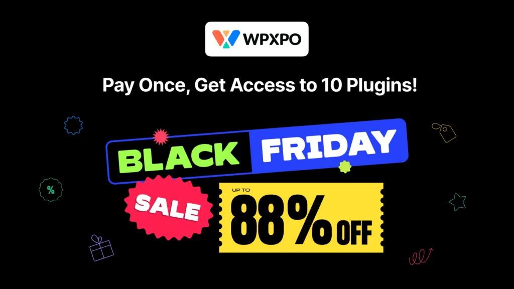 Best WordPress Black Friday Cyber Monday Deals 2025 - WPXPO WordPress Black Friday Deal with 88 Discount