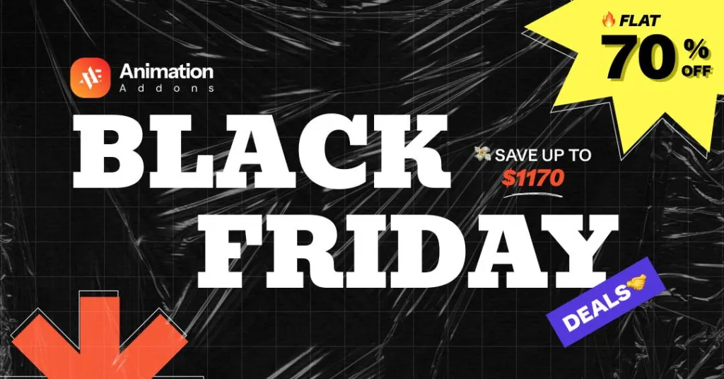 Best WordPress Black Friday Cyber Monday Deals 2025 - animation addons bf2025