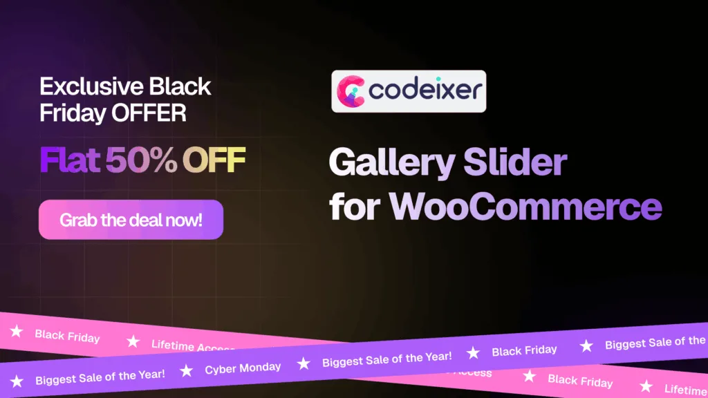 Best WordPress Black Friday Cyber Monday Deals 2025 - codeixer gallery slider bfcm25