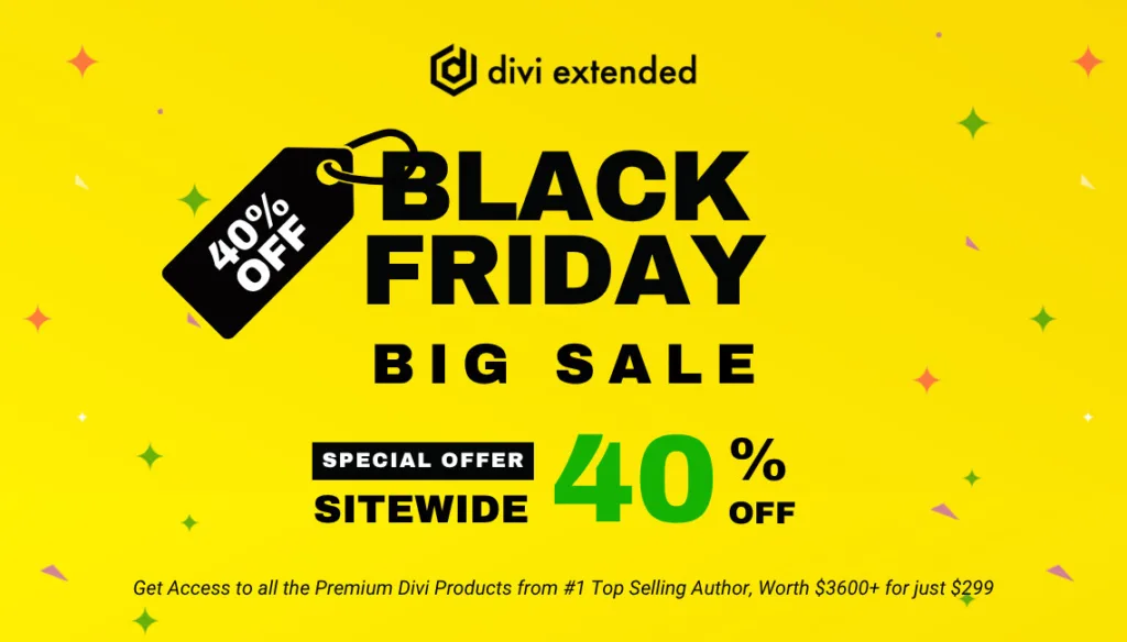 Best WordPress Black Friday Cyber Monday Deals 2025 - divi extended black friday deal