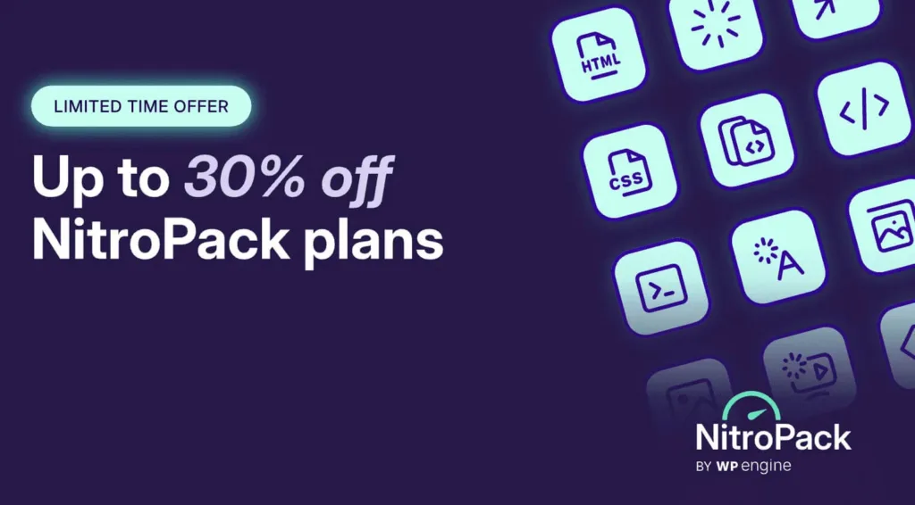 Best WordPress Black Friday Cyber Monday Deals 2025 - nitropack bf2025 sale